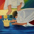 Die Ältesten legen ihre Kronen vor Jesus Christus nieder (Offenbarung 4)