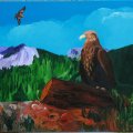 Adler im Gebirge